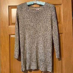 Black and white hairing bone sweater